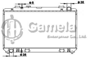 6190408018-T - Radiator for DAIHATSU DELTA/CR42J 99-02 M/T OEM: 164006A221