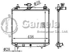 6190408025-T - Radiator for DAIHATSU