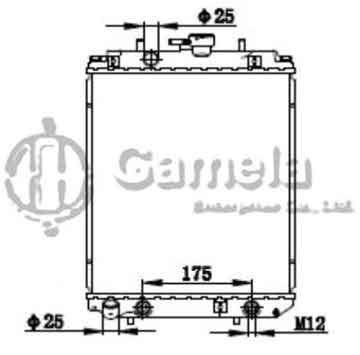 6190408026-T - Radiator for DAIHATSU SIRION/CUORE 1.0 98-05 A/T NISSENS: 61740 OEM: 1640097202