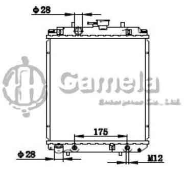 6190408030-T - Radiator for DAIHATSU L900 98-00 A/T