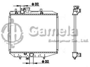 6190408036-T - Radiator for DAIHATSU CHARADE 1.3 87-93 M/T NISSENS: 61749 OEM: 1640087F11