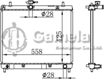 6190408039-T - Radiator for DAIHATSU