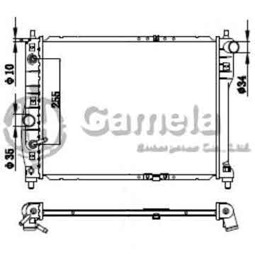 6190423008-T - Radiator for DAEWOO NUBIRA/LANOS' 97-00 A/T