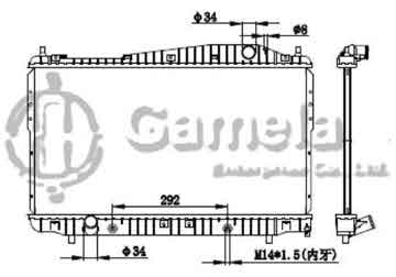 6190423010-T - Radiator for DAEWOO EVANDA/MAGNUS 2.0 2002- A/T NISSENS: 61639 OEM: 96278702, 96475476