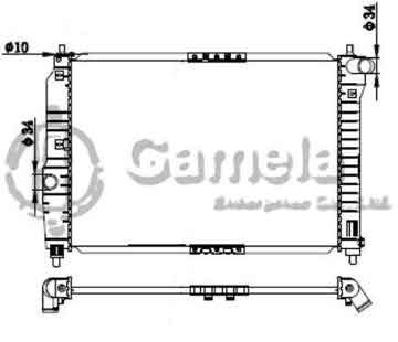 6190423027-T - Radiator for DAEWOO KALOS/AVEO 1.2/1.4 2002- M/T NISSENS: 61645 OEM: 96536525, 96536669, 96817344