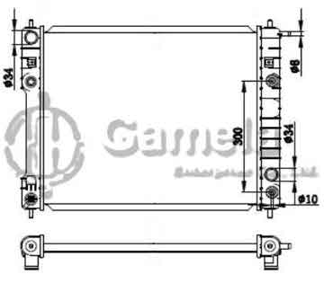 6190423031-T - Radiator for DAEWOO PRINCE A/T