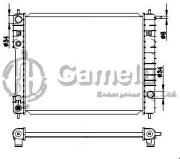 6190423032-T - Radiator for DAEWOO PRINCE M/T OEM: 96143566