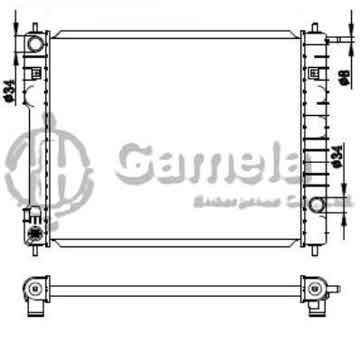 6190423034-T - Radiator for DAEWOO PRINCE M/T