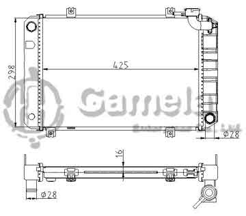 6190423039-T - Radiator for DAEWOO Damas M/T OEM: 17700A80D01