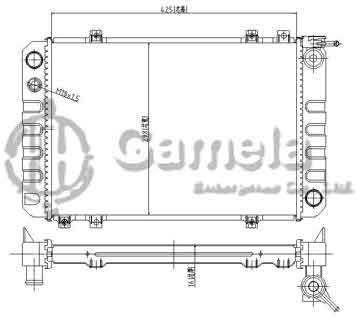 6190423040-T - Radiator for DAEWOO M/T