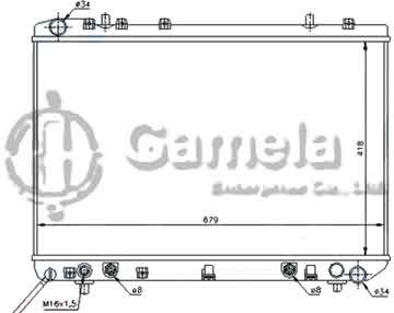 6190423041-T - Radiator for DAEWOO M/T