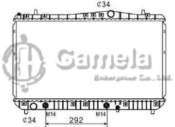 6190423042-T - Radiator for DAEWOO/CHEROLET REZZO 1.6/1.8/2.0 00- A/T NISSENS: 61665 OEM: 96271475, 96813423