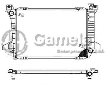 6190604013-T - Radiator for FORD Bronco/F150 250 350 PICKUPS L6 4.9 85-96 M/T OEM: E5TZ8005K, E9TZ8005R, F2TZ8005J, E2TH8005PA DPI: 894