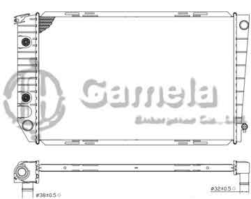 6190604018-T - Radiator for FORD LTD Crown Victoria V8 5.0/5.8 79-91 A/T OEM: D9AZ8005A, D9AZ8005D, E1AH8005EA, E6AZ8005C DPI: 547