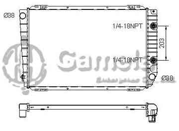 6190604019-T - Radiator for FORD Crown Victoria V8 4.6 92-94 A/T NISSENS: 62031A OEM: F17H8005BE, F1VY8005A, F2AZ8005A, F3AZ8005A DPI: 1279