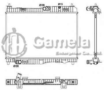 6190604027-T - Radiator for FORD FIESTA VI/VAN 1.4/1.6TDCI 08- M/T NISSENS: 69233 OEM: 1516268, 8V518005DD, 1573215