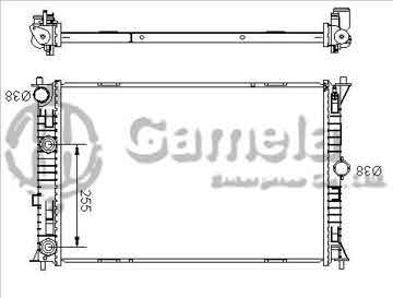 6190604028-T - Radiator for FORD Fusion Sport/Hybrid V6/L4 2.5/3.5 10-12 A/T DPI: 13187