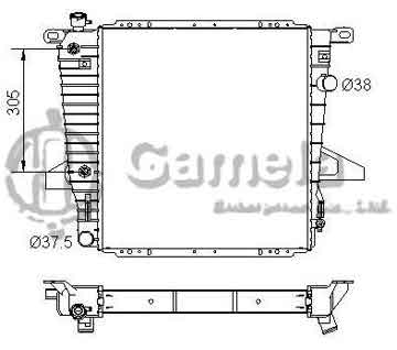 6190604052-T - Radiator for FORD Explorer V6 4.0 95-97 A/T OEM: F57H8005NB, F5TZ8005D DPI: 1728