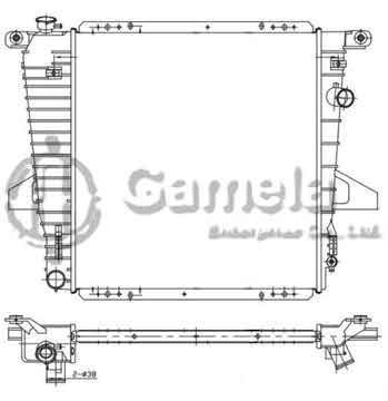 6190604053-T - Radiator for FORD Explorer V6 4.0 95-97 M/T DPI: 2205