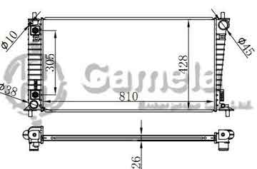 6190604057-T - Radiator for FORD