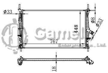 6190604060-T - Radiator for FORD