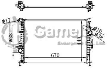 6190604062-T - Radiator for FORD