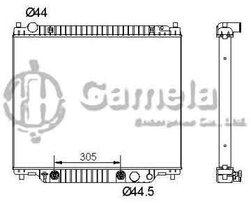 6190604084-T - Radiator for FORD Excursion/F-250 350 450 550 Super Duty V8/V10 6.8/7.3 99-05 A/T OEM: 3C348005FA, F78H18005FA DPI: 2171