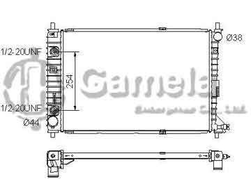 6190604099-T - Radiator for FORD Mustang V8 4.6 97-04 A/T OEM: 1R3Z8005AA, F7ZH8005AC DPI: 2139