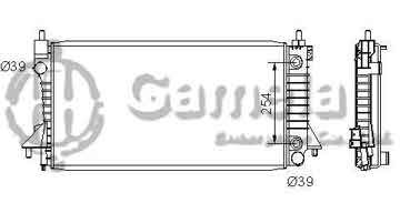 6190604122-T - Radiator for FORD Taurus/Sable V6/V8 3.0/3.4 96-07 A/T NISSENS: 62032A OEM: 1F1H8005AA, F6DH8005BB DPI: 1830