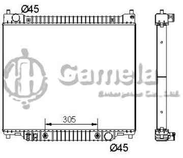 6190604129-T - Radiator for FORD F-250 F-350 F59 V8 7.3 95-97 A/T OEM: F5TH8005C5, F5TH8005CC DPI: 1725