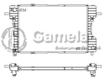 6190604132-T - Radiator for FORD Five Hundred/ Freestyle V6 3.0 05-07 A/T DPI: 2761