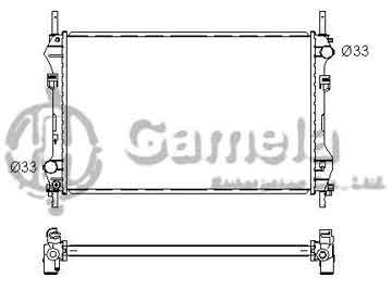 6190604139-T - Radiator for FORD TRANSIT 2.4D 00-06 M/T NISSENS: 62044A OEM: YC1H8005BD, 1C1H8005GA