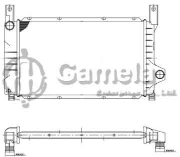 6190604143-T - Radiator for FORD FIESTA/COURIER 16V 1.4/1.6/1.8D 89-97 M/T NISSENS: 62117A OEM: 7138824, 1664695, 1661644