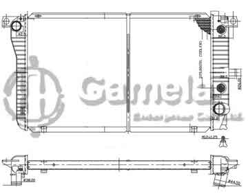 6190604174-T - Radiator for FORD EA EB ED FALCON V8 5.0 88-94 A/T