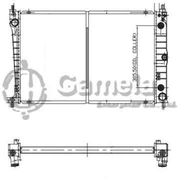 6190604177-T - Radiator for FORD AU FALCON V8 5.0 98-01 A/T