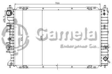 6190604207-T - Radiator for FORD Escape HYBRID L4 2.5 09-12 M/T OEM: AM6Z8005A DPI: 13209