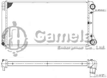 6190620001-T - Radiator for FIAT PUNTO 1.2/1.8/1.9 99-03 M/T NISSENS: 61899 OEM: 46546944, 51714679, 51708727