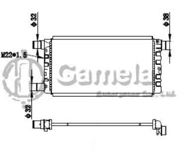 6190620018-T - Radiator for FIAT CINQUECENTO/ SEICENTO 0.9/1.1 91-99 M/T NISSENS: 61813 OEM: 4641407, 46405843