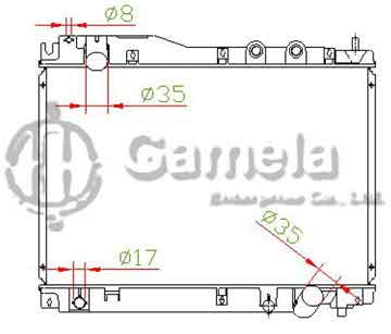 6190804013-T - Radiator for HONDA CIVIC 1.7CDTi.01-05 M/T NISSENS: 68109 OEM: 19010PLZE01