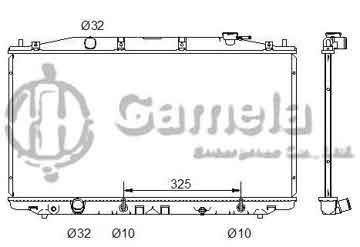 6190804016-T - Radiator for HONDA ACCORD L4 2.4 05-07 A/T DPI: 2911