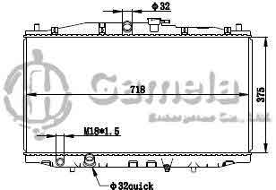 6190804017-T - Radiator for HONDA ACCORD CL7'03- M/T OEM: 19010RBAE01