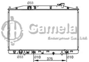 6190804041-T - Radiator for HONDA Odyssey V6 3.5 11-13 A/T OEM: 19010RV0A51 DPI: 13208