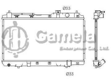 6190804047-T - Radiator for HONDA CR-V L4 2.0 97-01 M/T NISSENS: 68101A OEM: 19010P3F902, 19010P3F014 DPI: 2051MT