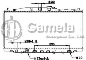 6190804060-T - Radiator for HONDA ACCORD CL8/CL7 03 A/T OEM: 19010RBA901
