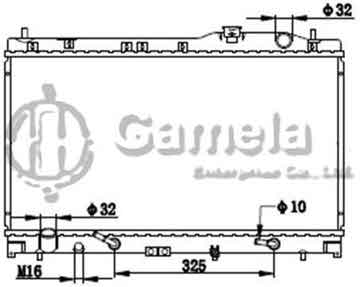 6190804083-T - Radiator for HONDA VIGOR'92-94 CB5/G20A A/T