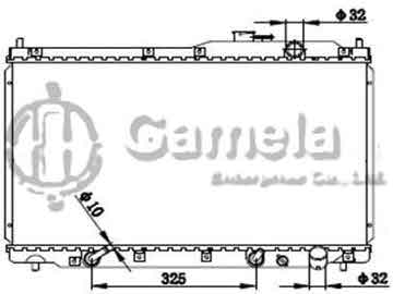 6190804102-T - Radiator for HONDA STEP WAGON RF1/RF2/B20B'96- A/T OEM: 19010P3G901, 1901093G902