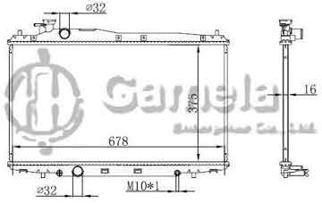 6190804120-T - Radiator for HONDA 峰范 1.8 M/T