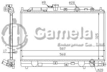 6190804123-T - Radiator for HONDA CIVIC IVSALOON HA/TCHBACK 87-93 M/T NISSENS: 62269 OEM: 19010PM3003