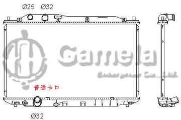 6190804132-T - Radiator for HONDA CIVIC L4 1.3 06-11 M/T