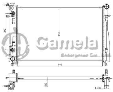 6190812024-T - Radiator for HOLDEN VY COMMODORE V6 3.8 00-02 A/T OEM: HOL045PACA2